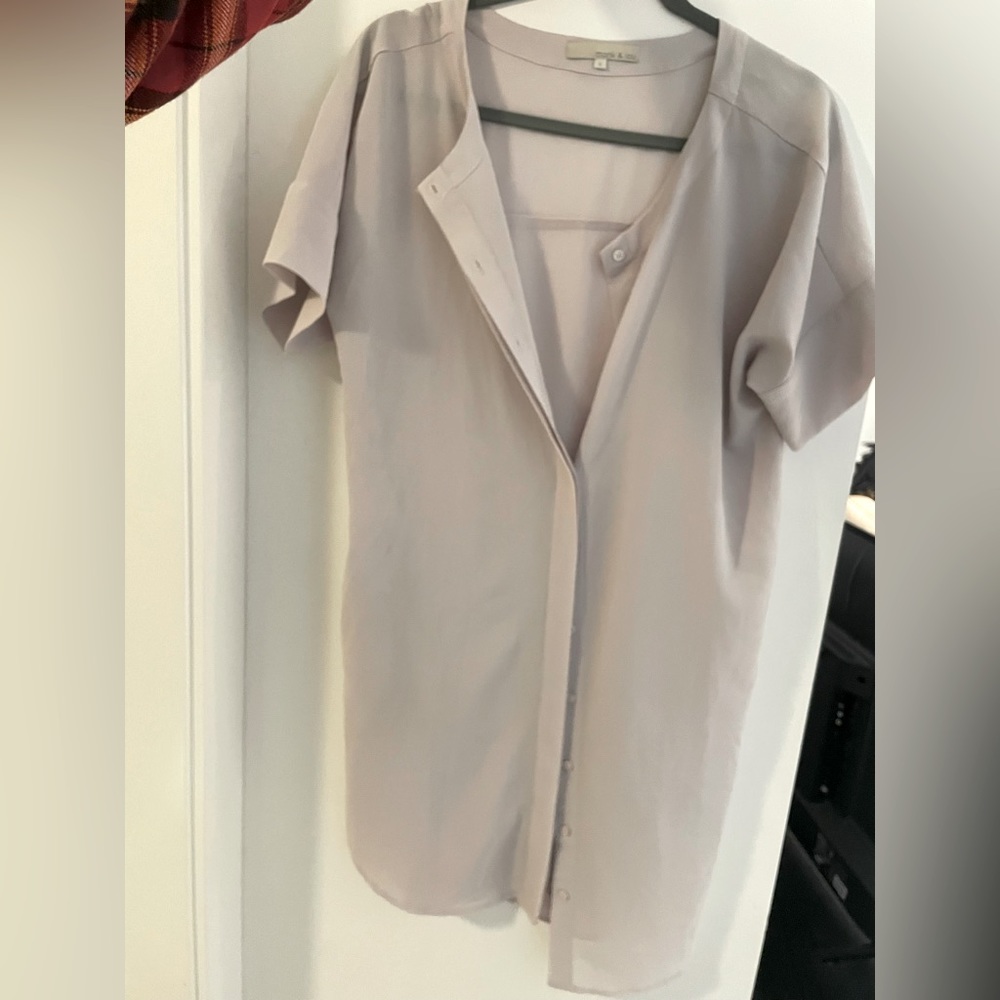 Light ash purple shirt dress Monk & Lou